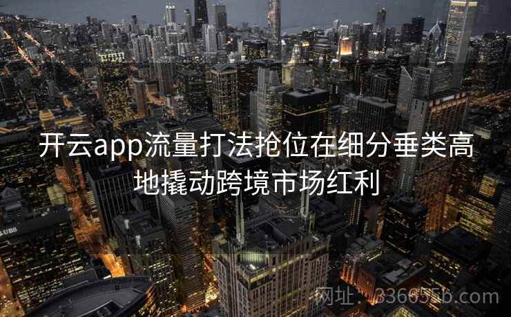 开云app流量打法抢位在细分垂类高地撬动跨境市场红利 开云app流量打法抢位在细分垂类高地撬动跨境市场红利
